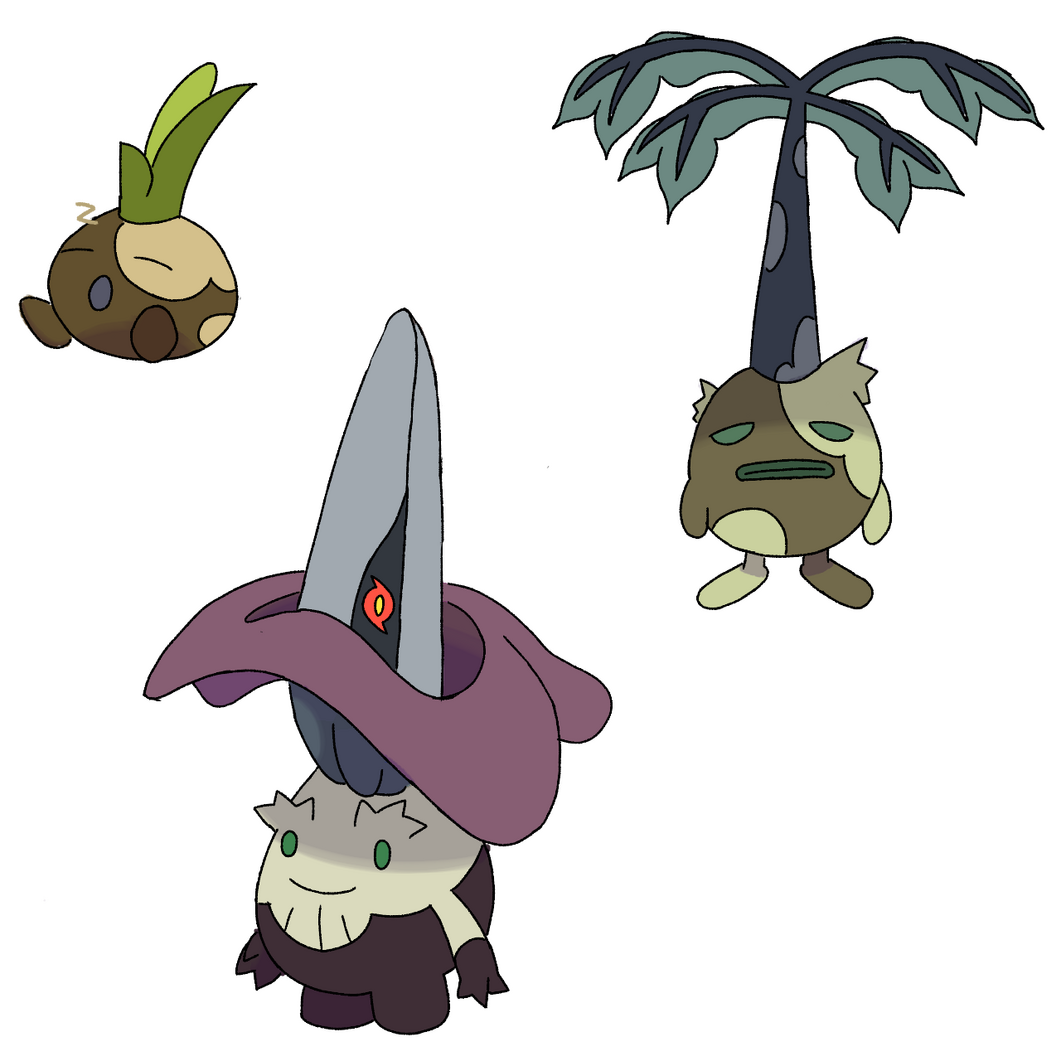 A hastily-rendered regional oddish line. Altogether made in one day.